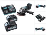 Smerigliatrice Angolare A Batteria Makita Ga 016 GM2 40 V Max. 125 Mm Brushless Xgt + 2X Batteria 4,0 Ah + Caricabatteria