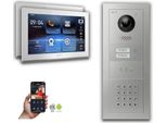 Videocitofono Ip Goliath: Casa Bifamiliare Da 10 Pollici, Codice Numerico, Display, Argento : Scatola Da Incasso : 10 Pollici In Bianco : 4 Connessioni Poe Via:: 4 Poe Selezione Monitor: 10 Pollici In Bianco Scatola Di Montaggio Campanello: Scatola Da Incasso