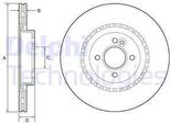 2X Disco Freno Anteriore Delphi Per Mini Mini R56 Mini Clubman R55 Mini Coupé R58