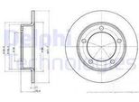 2X Disco Freno Anteriore Delphi Per Lada Niva (2121 2131)