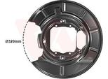 Van Wezel 0639374 - Oe 34211162776 Piastra Di Ancoraggio, Asse Posteriore Destro Per Serie 5 (E39)