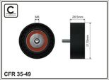 Caffaro 35-49 Puleggia Tenditore Cinghia A V 70Mm Per Bmw 5 Berlina (E39) 5 Touring (E39) 5 Berlina (E34) 7 (E38) 7 (E32) 5 Touring (E34)