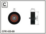 Caffaro 435-00 Puleggia Tenditore Cinghia A V 58Mm Per Vw Golf V Hatchback (1K1) Golf Vi (5K1) Polo Hatchback (6R1, 6C1) Touran (1T1, 1T2) Tiguan (5N)