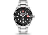Swiss Military Hanowa Orologio Da Uomo Al Quarzo Argento / Nero Taglia Unica Uomo 44 SMWGH2200301, SMWGH2200302, SMWGH2200360