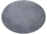 Tappeto Moderno Lavabile Latio 71351070 Cerchio Grigio Grigio Ruota 80 Cm