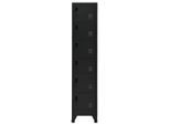 Syfax™ Armadietto Con Serratura Nero 38X40X180 Cm In Acciaio
