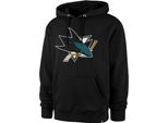 San Jose Sharks Nhl Imprint Burnside Felpa Con Cappuccio Jet Black L Mikina