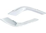 Fari Fendinebbia Con Cornice In Acciaio Inox Cromato Per Ford Courier Dal 2018-
