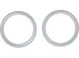 Fendinebbia Con Cornice In Acciaio Inox Cromato Per Ford Courier 2014-2018
