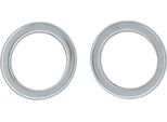 Fendinebbia Con Cornice In Acciaio Inox Cromato Per Renault Clio 4 Iv 2012-17