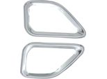 Fendinebbia Con Cornice In Acciaio Inox Cromato Per Fiat Doblo Ii Dal 2015-