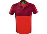 Erima FußBall Six Wings Poloshirt Herren Rot Bordeaux Gr S