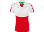 Erima Football Six Wings Polo Donna Rosso Bianco Taglia 40