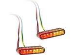 Indicatori Di Direzione Integrati A Led, Compresa La Luce Posteriore E La Luce Del Freno Coppia Di Colori Streak