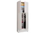Armadietti Multiuso Lona Bianco A. 200 X L. 70 X P. 39 Cm
