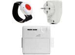 Helpline Mini: Piccola Chiamata D'emergenza Mobile Per La Casa, Compreso Il Ripetitore REP868 Con Braccialetto Di Chiamata D'emergenza E Clip Da Cintura Per L'assistenza Domiciliare; Sistema Di Chiamata D'emergenza Con Braccialetto Di Chiamata D'emergenza Senza Fili; Pulsante Di Chiamata D'emergenza Per Gli Anziani