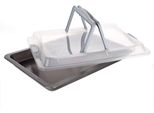 Teglia Antiaderente Culinaria 42 X 29 X 4 Cm, Con Coperchio
