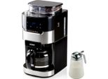 Kaffeemaschine 12 Tassen mit Bohnen Kaffeemühle Kegelmahlwerk & Permanentfilter