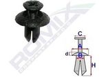 Romix Clip Trim / Modanatura Di Protezione C60551 Rivestimento Interno 5Mm 8,4Mm