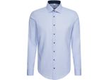 Camicia Da Uomo Seidensticker Business Patch A Maniche Lunghe Kent Slim Fit Azzurro 36