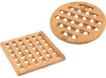 Set Di 2 Presine Excellent Houseware, Bambù, 20X0,8 Cm, Marrone