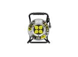 Avvolgicavo 40M Heavy Line 3X2,5Mm Nero Avvolgitore In Metallo 4X Prese 230V