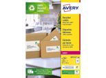 Avery LR7173-100, Bianco, Rettangolo, Permanente, Stampa Laser, 10 Pezzi, SÜD