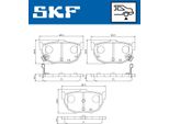 Set Pastiglie Freno Posteriori Skf Per Hyundai Coupe (Gk) Vkbp 90483 A