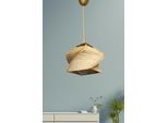 Opviq, Stylo, Lampadario, Corpo In Legno, Beige, 20 X 20 X 75 Cm