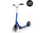 Micro Monopattino Per Bambini Cruiser Led Blu - Monopattino Pieghevole Con Ruote A Led - 2 Ruote