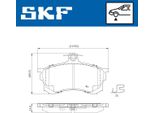 Set Pastiglie Freno Anteriori Skf Per Audi A4 Berlina (8D2, B5) Vkbp 80780 E