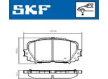 Set Pastiglie Freno Anteriori Skf Per Toyota Yaris Hatchback (P9) Vkbp 80970
