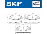 Set Pastiglie Freno Anteriori Skf Per Nissan Micra Iii (K12) Vkbp 81111 A