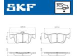 Set Pastiglie Freno Posteriori Skf Per Ford Kuga Mk2 (DM2) Vkbp 90708