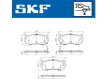 Set Di Pastiglie Freno Posteriori Skf Per Kia Carens Ii (Fj) Vkbp 91137 A