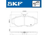 Set Pastiglie Freno Anteriori Skf Pastiglie Freno Per Land Rover Discovery Iii (L319) Vkbp 80962