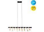 NÄVe Led Pendelleuchte "Belleza", Schwarz (Schwarz, Gold), 1, 1 Stk., Leuchten, HäNgeleuchte Warmweiß, 3-Stufen-Dimmbar, 32W, L:100Cm, Goldfarben, Led Pendelleuchte