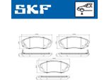 Set Di Pastiglie Freno Anteriori Skf Per Kia Sorento I (Jc) Vkbp 80836 A