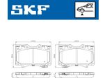 Set Di Pastiglie Freno Anteriori Skf Per Toyota Land Cruiser (PZJ7, KZJ7, HZJ7, BJ7, LJ7, RJ7) Vkbp 80904 A