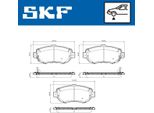 Set Pastiglie Freno Anteriori Skf Per Toyota Supra (JZA80) Vkbp 81124 A