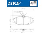 Set Di Pastiglie Freno Anteriori Skf Adatte Per Peugeot 306 Hatchback (7A, 7C, N3, N5) Vkbp 80770 E