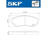 Set Pastiglie Freno Anteriori Skf Per Mitsubishi Pajero Pinin (H6W, H7W) Vkbp 81018