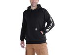 Carhartt Felpa Con Cappuccio K288, Colore:Nero, Taglia:L