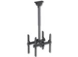 Techly ICA-CPLB-944D Techly Teleskop Uni. Deckenhalterung FüR 2LED Lcd Tv 32"-55"""