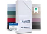 Blumtal Basics Lenzuolo Matrimoniale 200X220Cm In Jersey - Copripiumino 200X220 Cm In 100% Cotone - Lenzuolo Matrimoniale 200X220Cm - Coprimaterasso 200X220Cm - Copripiumino - Lenzuolo - Bianco