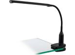 Eglo 96437 Laroa Luce A Morsetto Led 4,2W 450X65Mm Nero Dimmerabile In 4 Fasi Bianco Neutro Dimmerabile