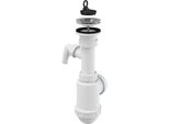 Sifone Per Lavello Alcadrain Con Griglia In Acciaio Inox E Attacco A441P DN50/40
