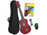Ukulele Soprano Cascha Hh 3970 Rosso