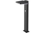 Rabalux Nero Luce Solare Led Da Giardino Con Sensore Di Movimento Lasset 4,4W IP54 50Cm 77079