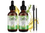 Arinoy Olio Di Rosmarino Con Spazzola In Silicone Per Capelli E Cuoio Capelluto, Per Una Crescita Sana Dei Capelli, Olio Essenziale Di Rosmarino 100% Naturale Per La Cura Della Pelle, 2 X 60Ml